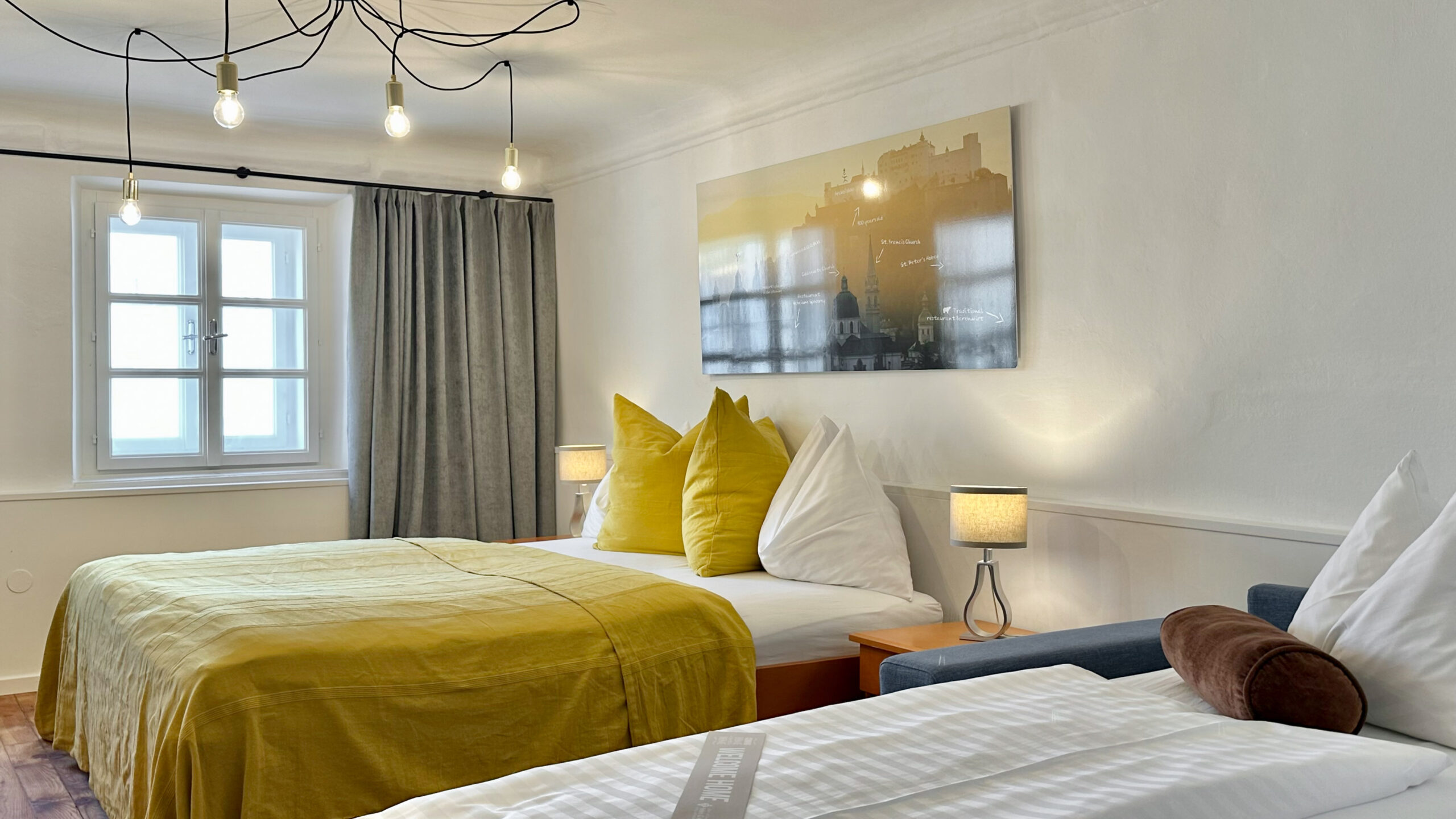 Hotel Krone Single Room-4 3-Bettzimmer Garten